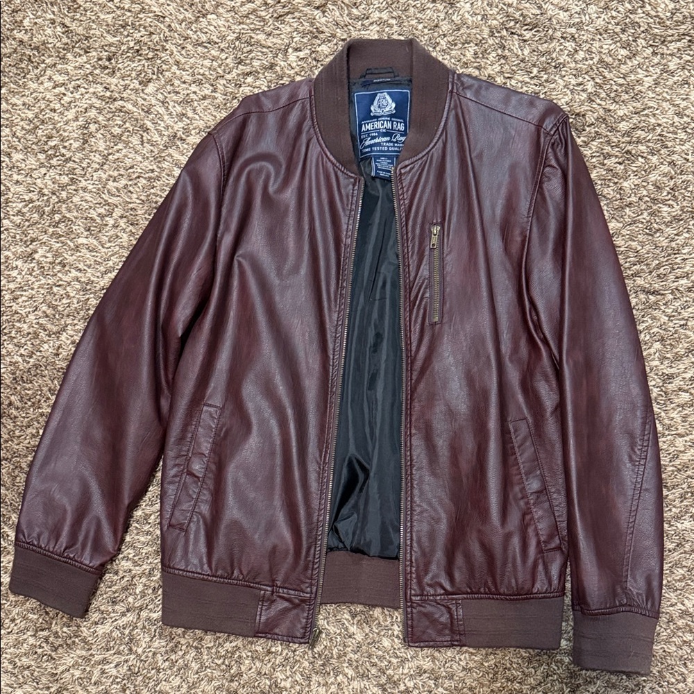 American Rag Men's Brown Bomber Jacket